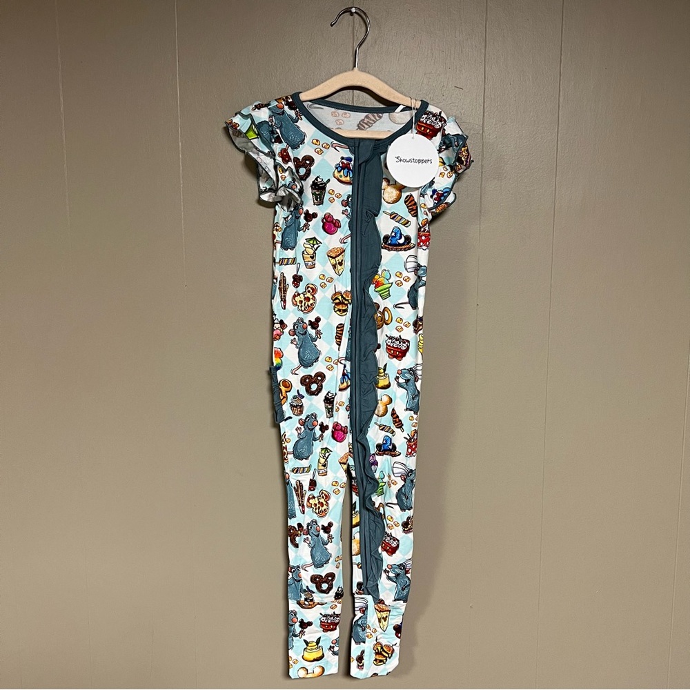 Showstoppers Little Chef short sleeve flutter romper NWT 2T